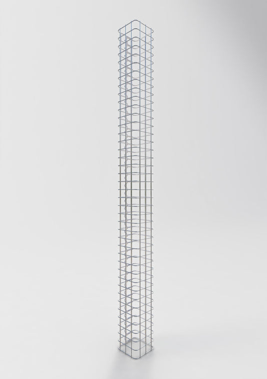 Schanskorfzuil vierkant 17 cm x 17 cm, 200 cm hoog, MW 5 cm x 5 cm