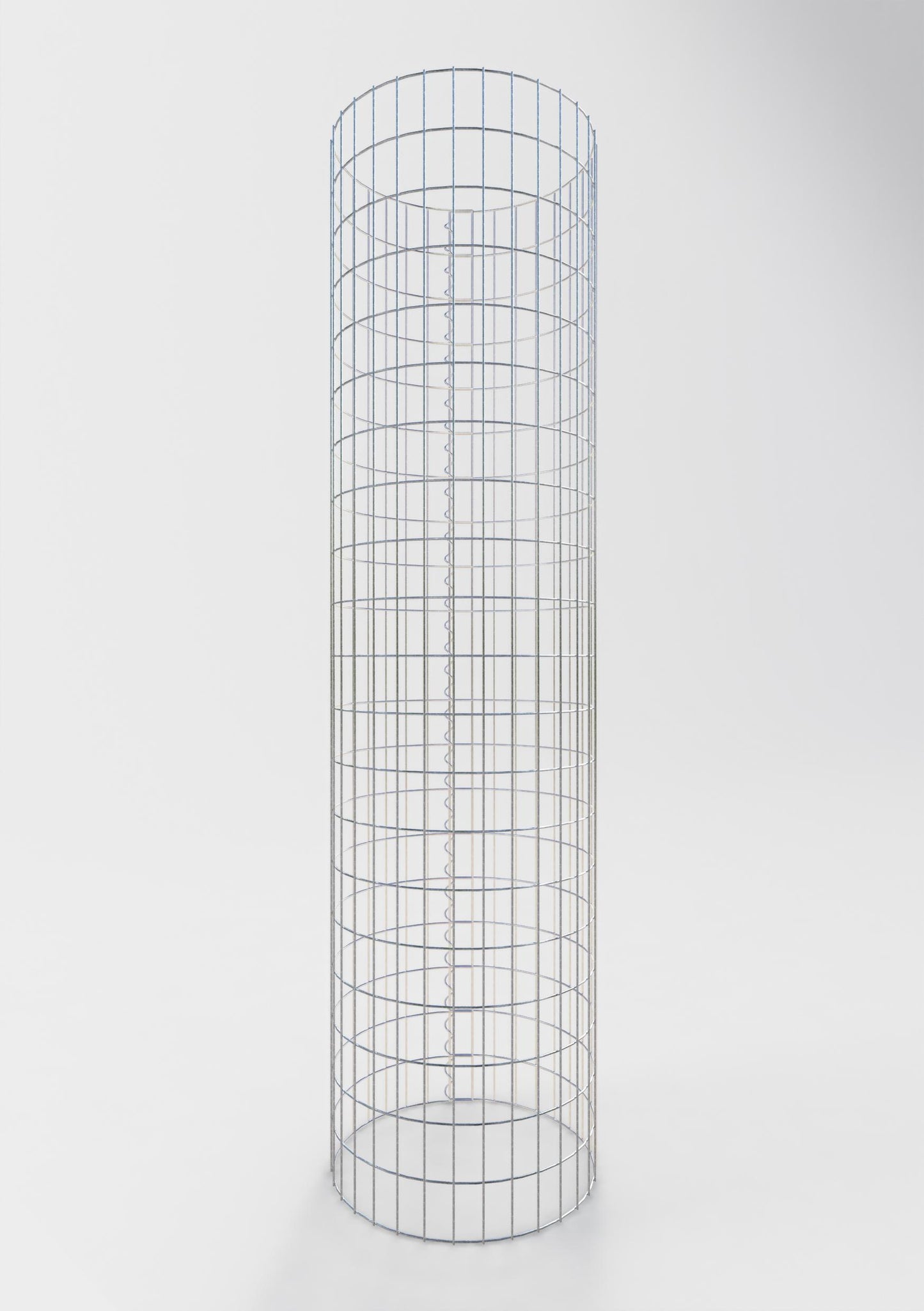 Colonne de gabion ronde 52 cm de diamètre, 200 cm de hauteur, mailles 5 cm x 10 cm