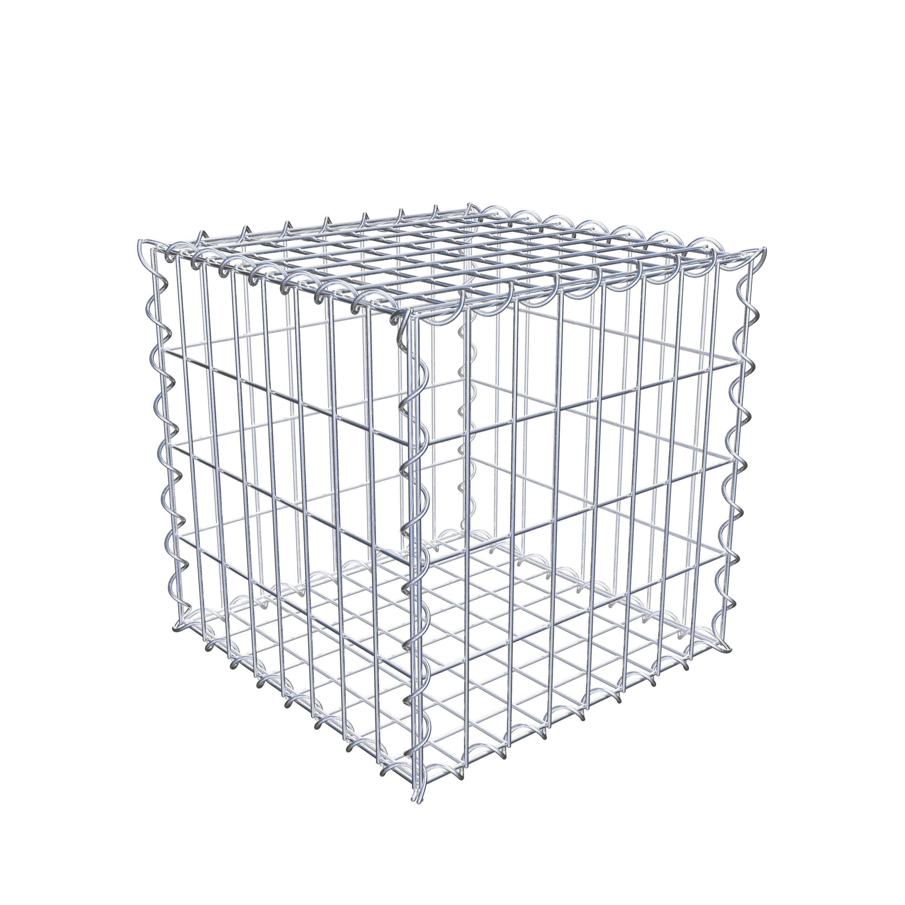 Gabion 40 cm x 40 cm x 40 cm (L x H x D), maskestørrelse 5 cm x 10 cm, spiral