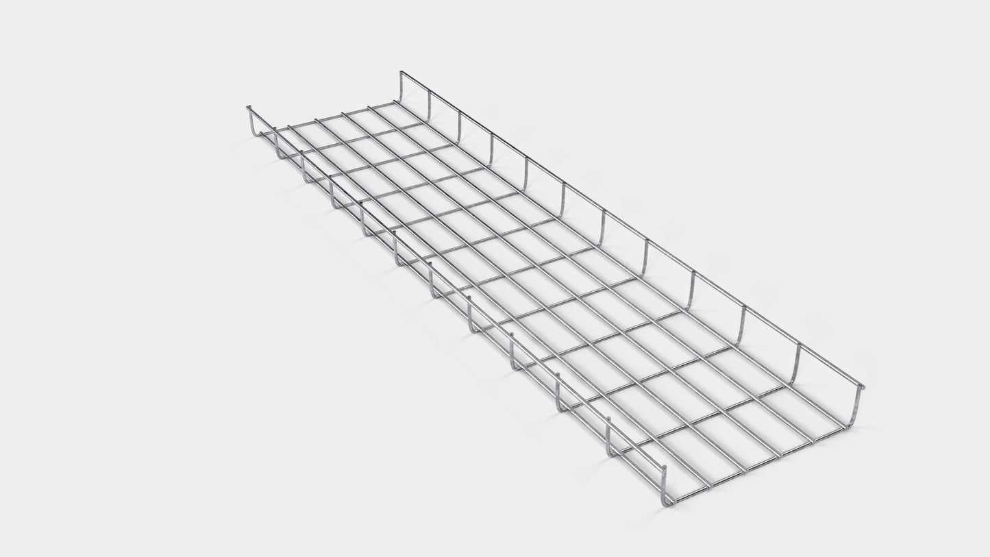 Canal para cables altura 110 cm, profundidad 5 cm, luz de malla 5 x 10 cm