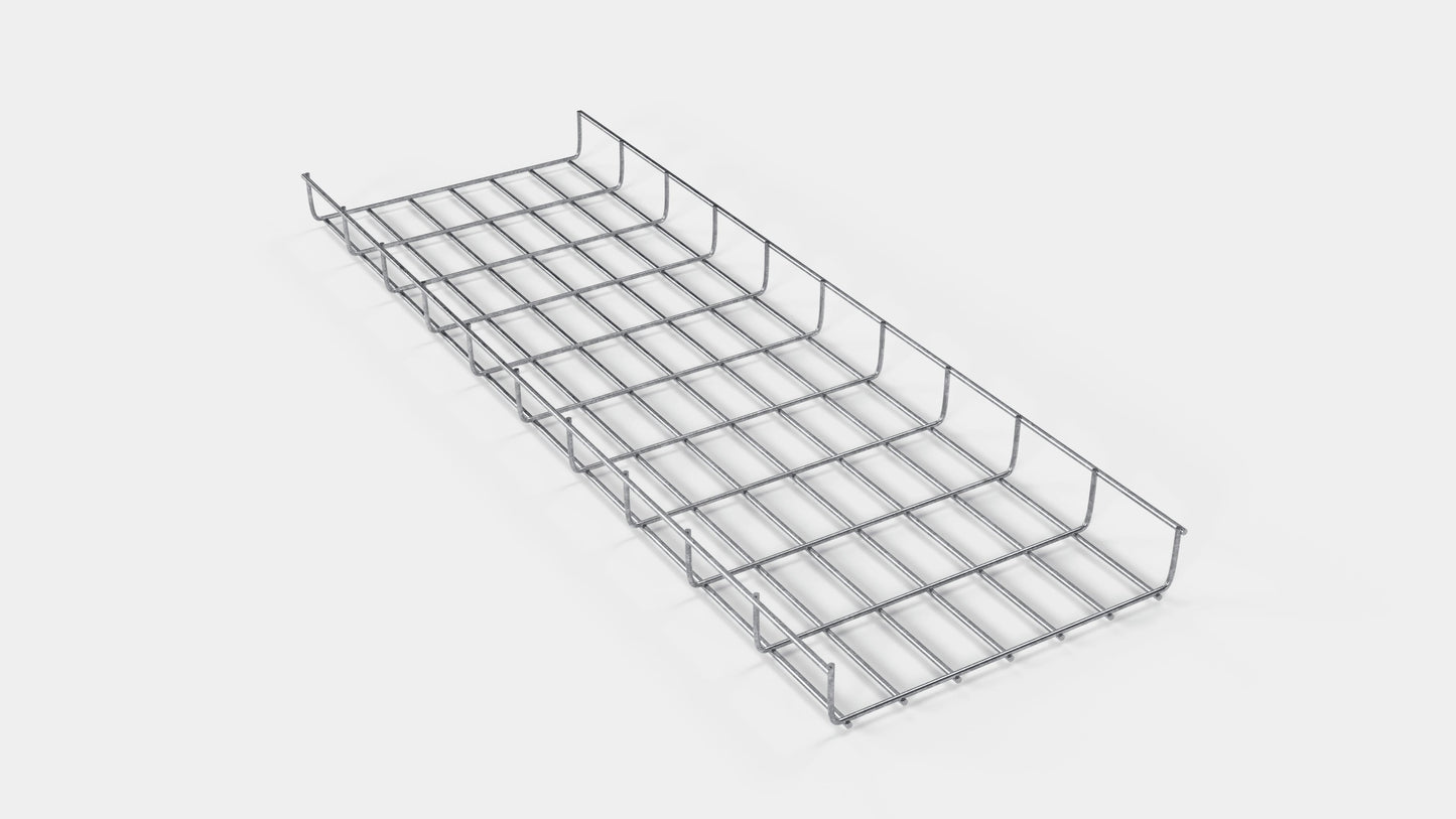 Kabelkanallængde 29 cm, dybde 5 cm, maskestørrelse 5 x 10 cm 