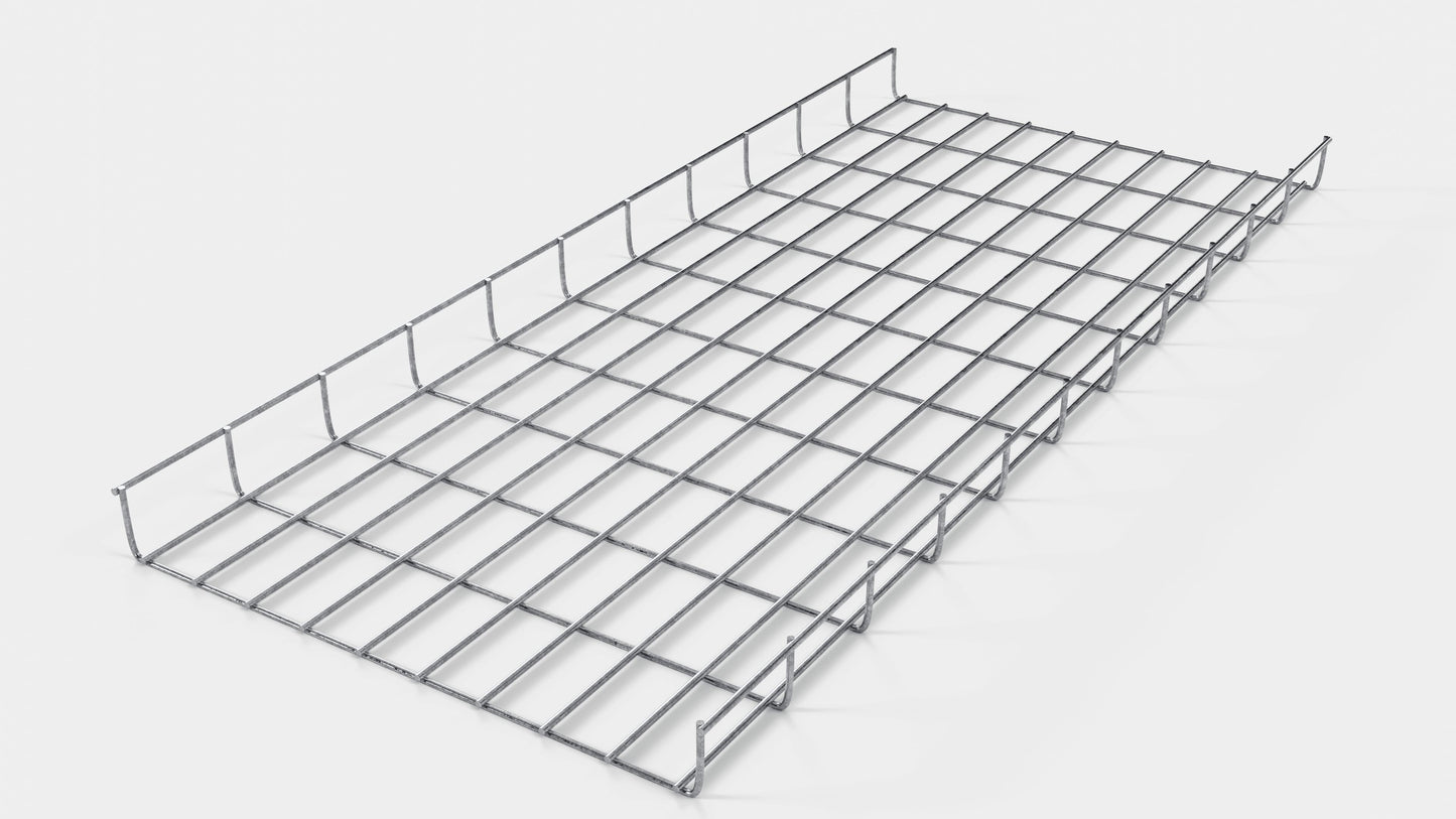 Canal para cables altura 110 cm, profundidad 5 cm, luz de malla 5 x 10 cm