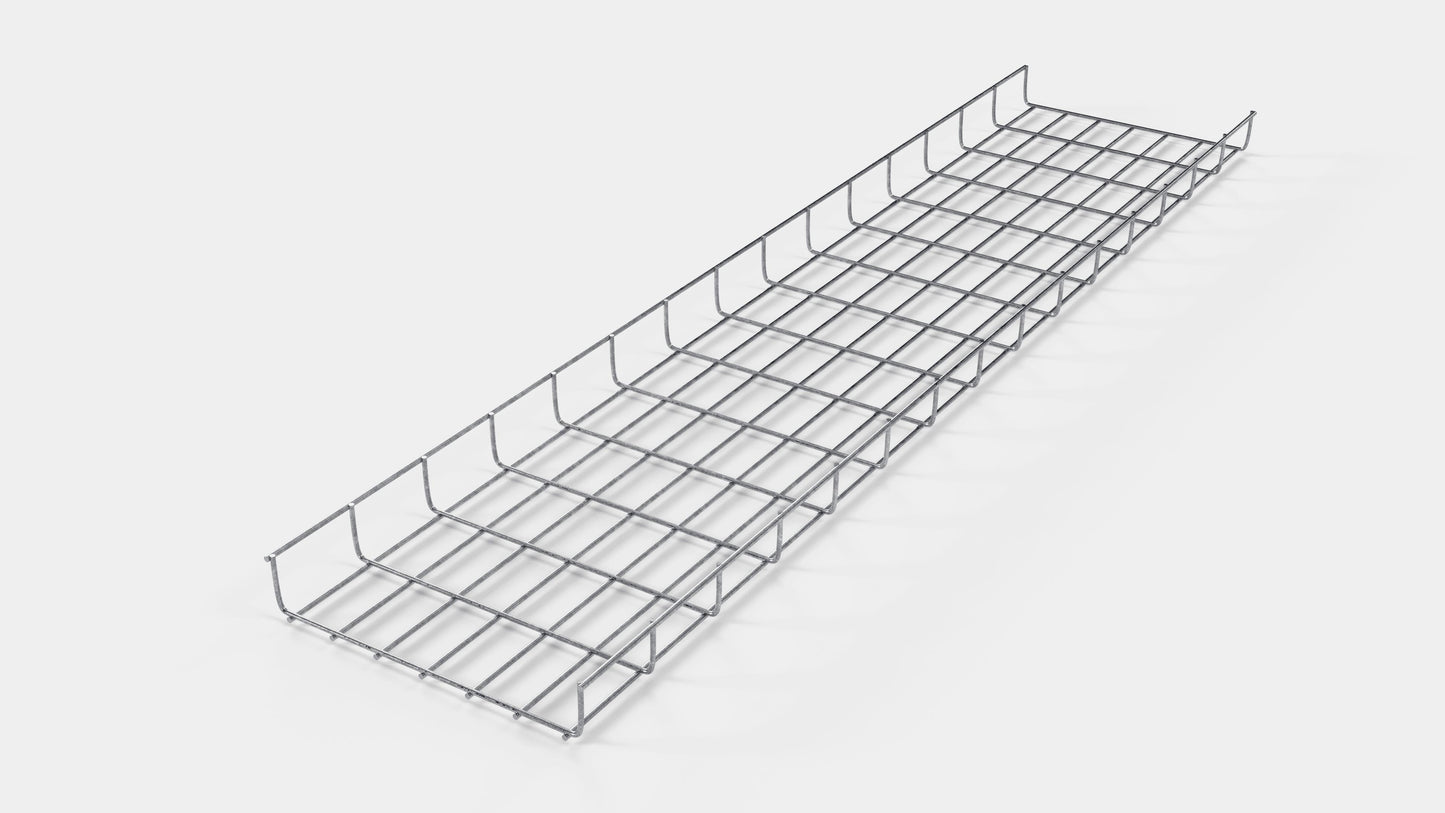 Kabelkanallængde 29 cm, dybde 5 cm, maskestørrelse 5 x 10 cm 