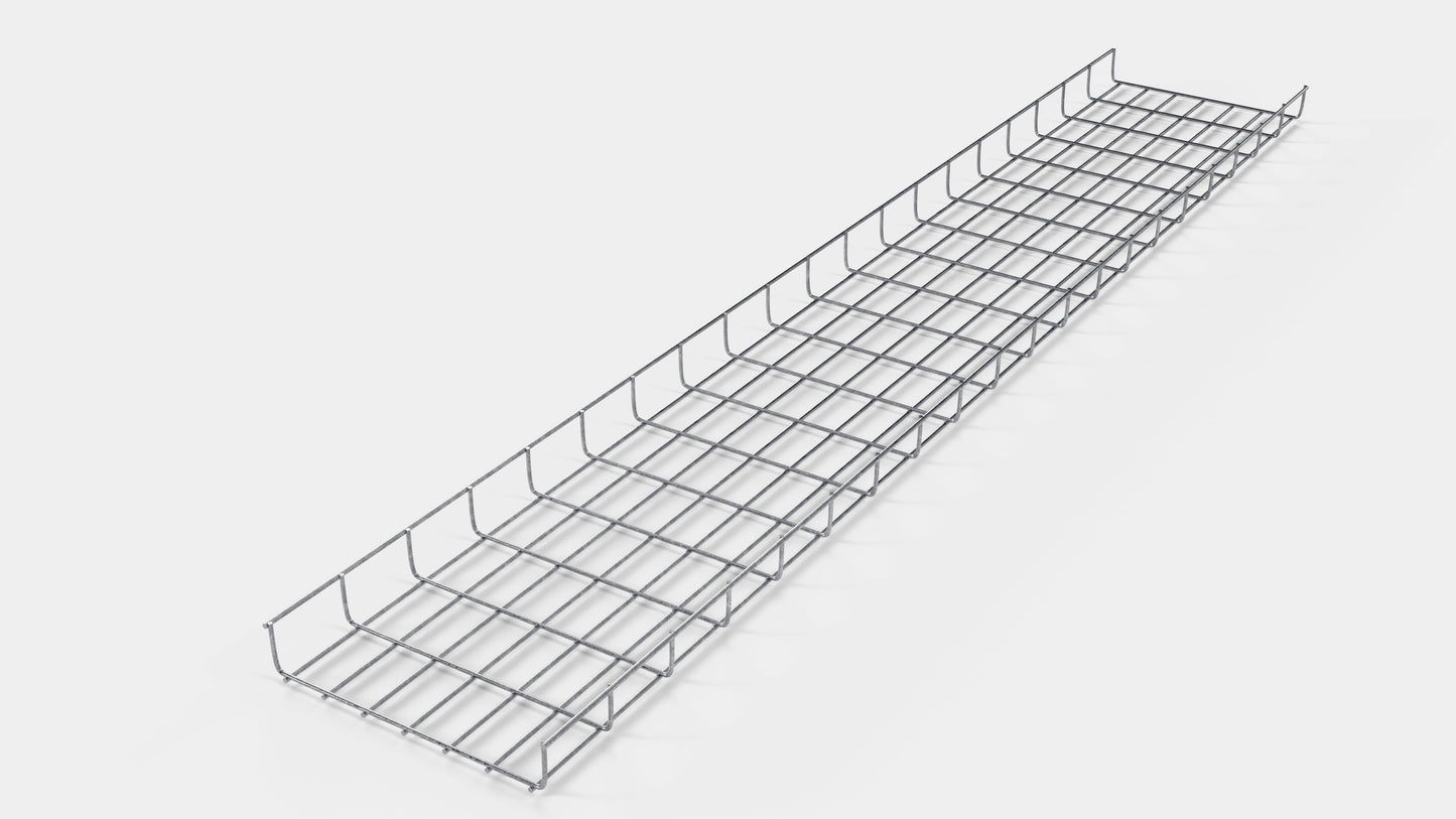 Kabelkanallængde 29 cm, dybde 5 cm, maskestørrelse 5 x 10 cm 