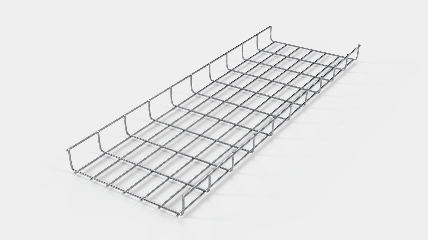 Kabelkanallængde 29 cm, dybde 5 cm, maskestørrelse 5 x 10 cm 