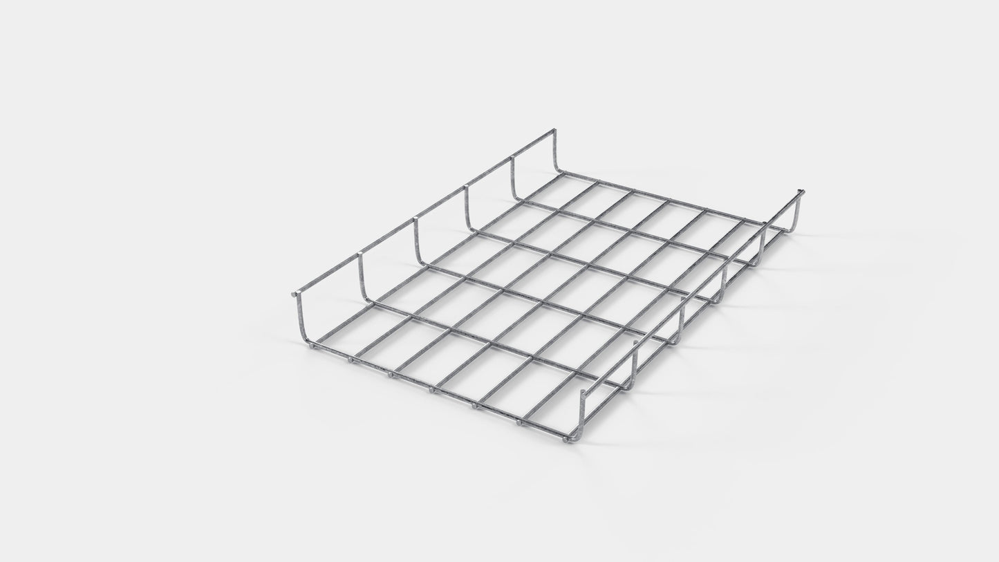 Kabelkanallængde 29 cm, dybde 5 cm, maskestørrelse 5 x 10 cm 
