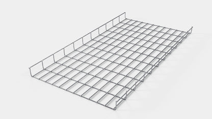 Canal para cables altura 110 cm, profundidad 5 cm, luz de malla 5 x 10 cm