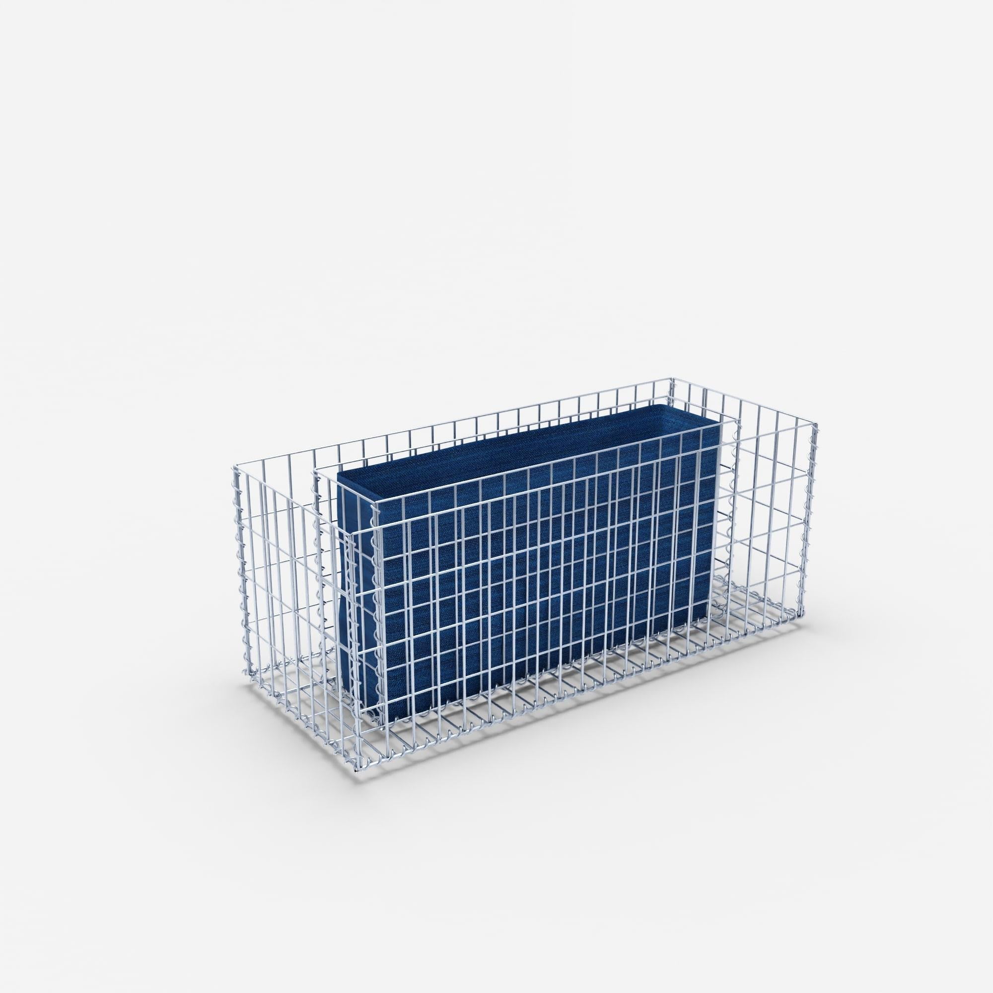 Raised bed square 100 cm x 40 cm x 40 cm (L x H x D), mesh size 5 x 10 cm, wall thickness 10 cm