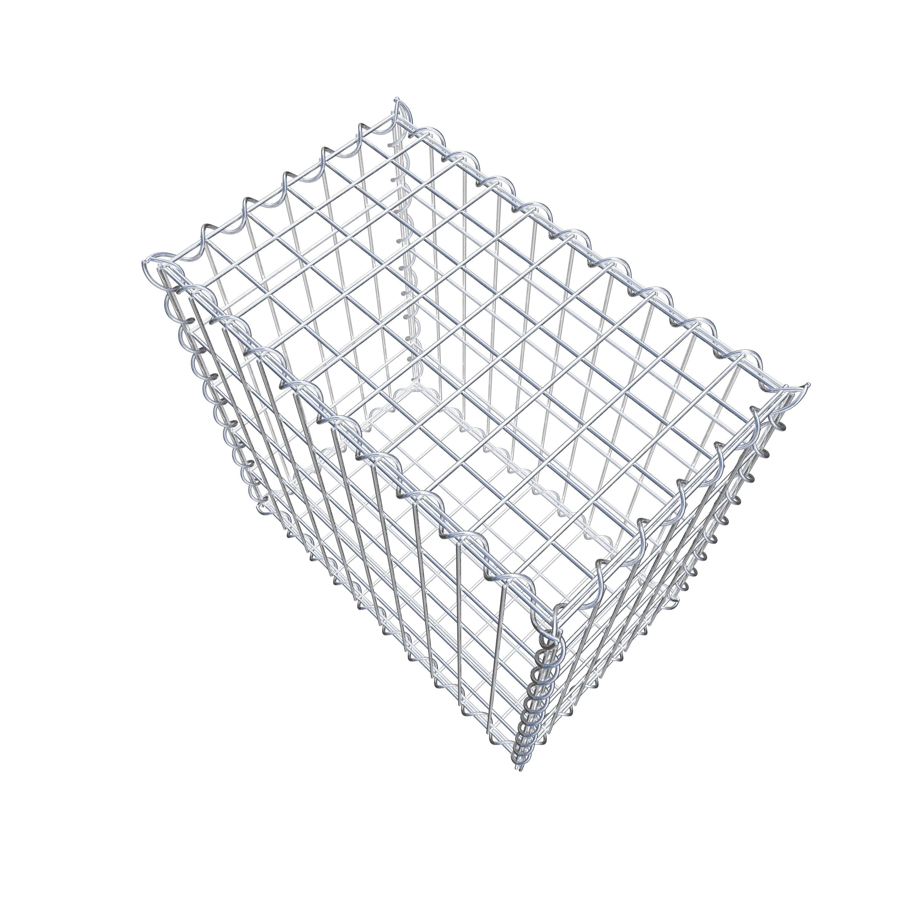 Gabion 50 cm x 50 cm x 30 cm (L x H x D), mesh size 5 cm x 10 cm, spiral