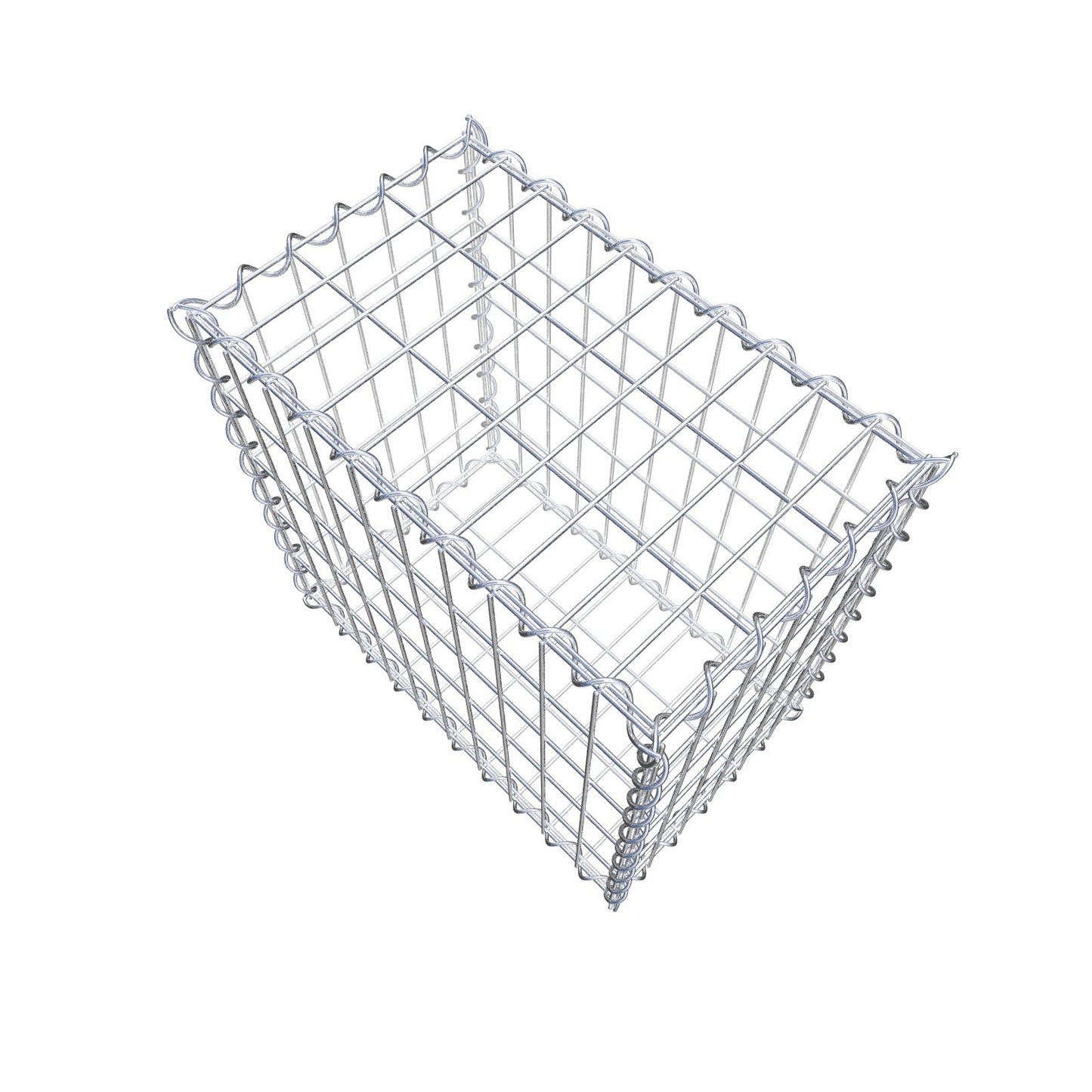 Gabion 50 cm x 50 cm x 30 cm (L x H x D), maskstorlek 5 cm x 10 cm, spiral