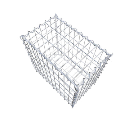 Gabion 50 cm x 50 cm x 30 cm (L x H x D), maskstorlek 5 cm x 10 cm, spiral