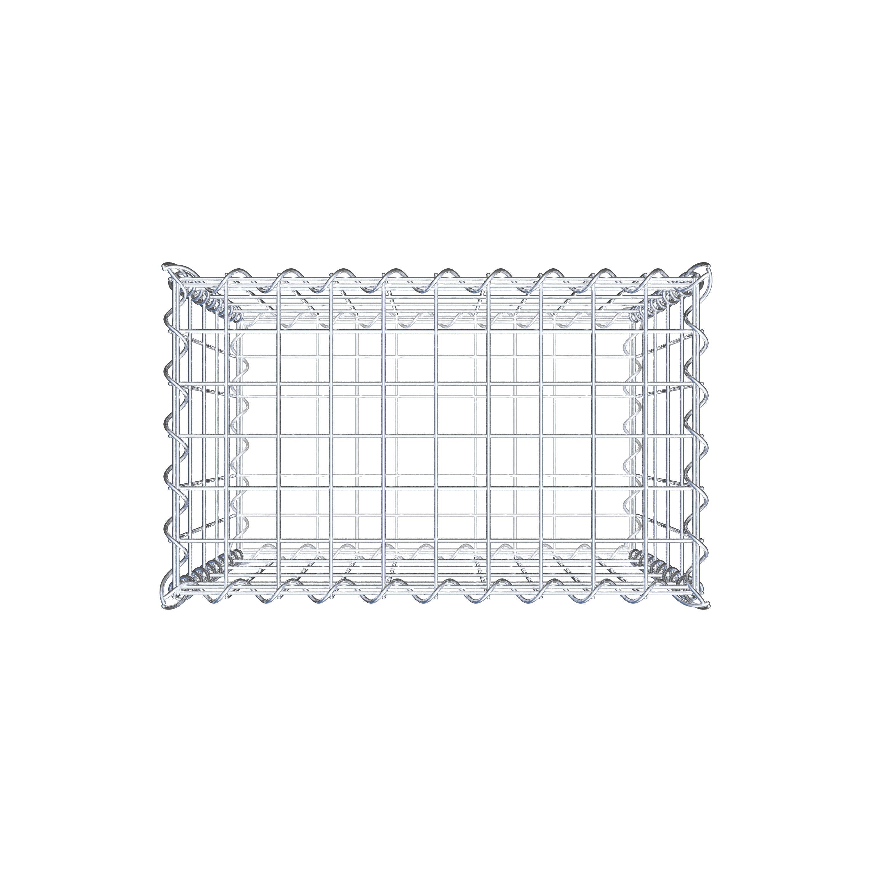 Gabion 50 cm x 50 cm x 30 cm (L x H x D), maskstorlek 5 cm x 10 cm, spiral