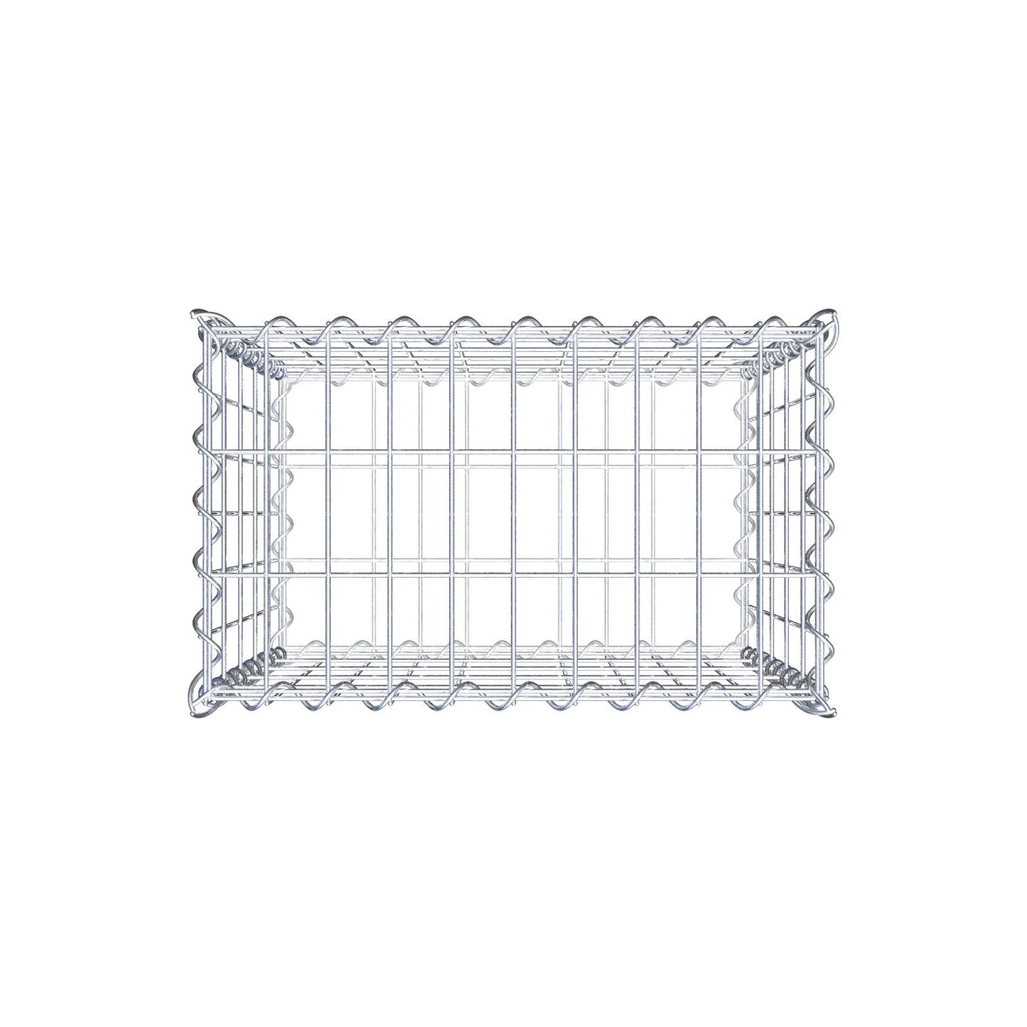 Gabion 50 cm x 50 cm x 30 cm (L x H x D), maskstorlek 5 cm x 10 cm, spiral