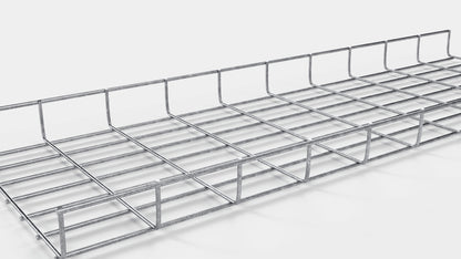 Kabelkanallængde 29 cm, dybde 5 cm, maskestørrelse 5 x 10 cm 