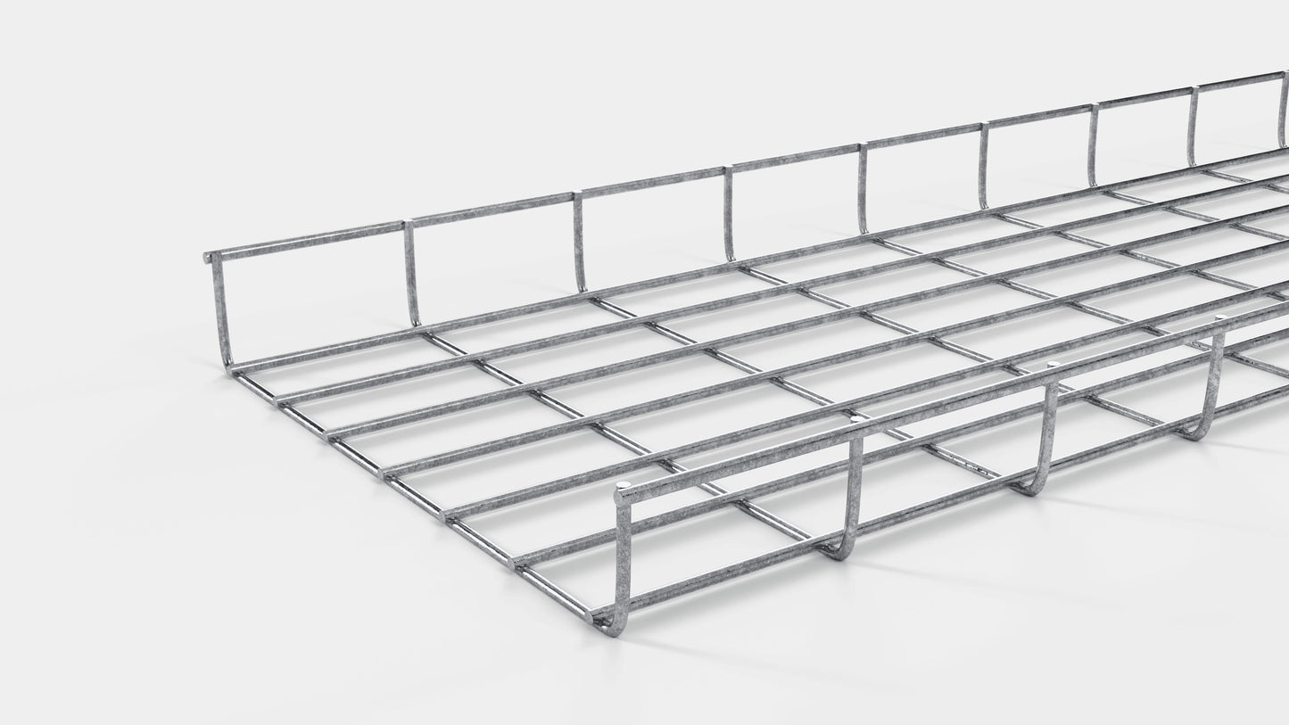 Canal para cables altura 110 cm, profundidad 5 cm, luz de malla 5 x 10 cm