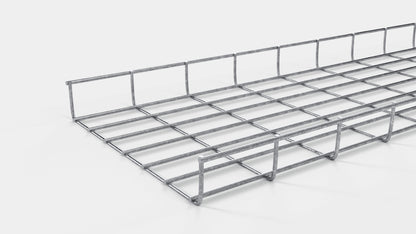 Canal para cables altura 110 cm, profundidad 5 cm, luz de malla 5 x 10 cm