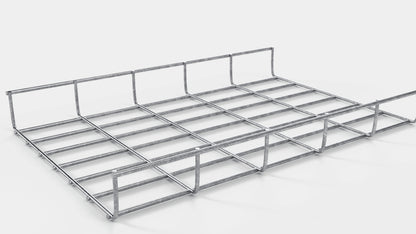 Kabelkanallængde 29 cm, dybde 5 cm, maskestørrelse 5 x 10 cm 