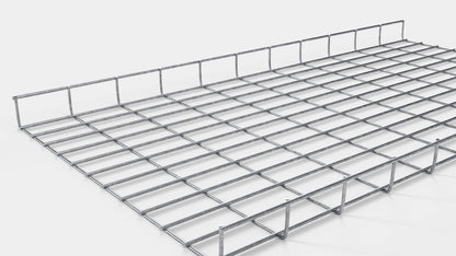 Canal para cables altura 110 cm, profundidad 5 cm, luz de malla 5 x 10 cm