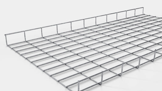 Canal para cables altura 110 cm, profundidad 5 cm, luz de malla 5 x 10 cm