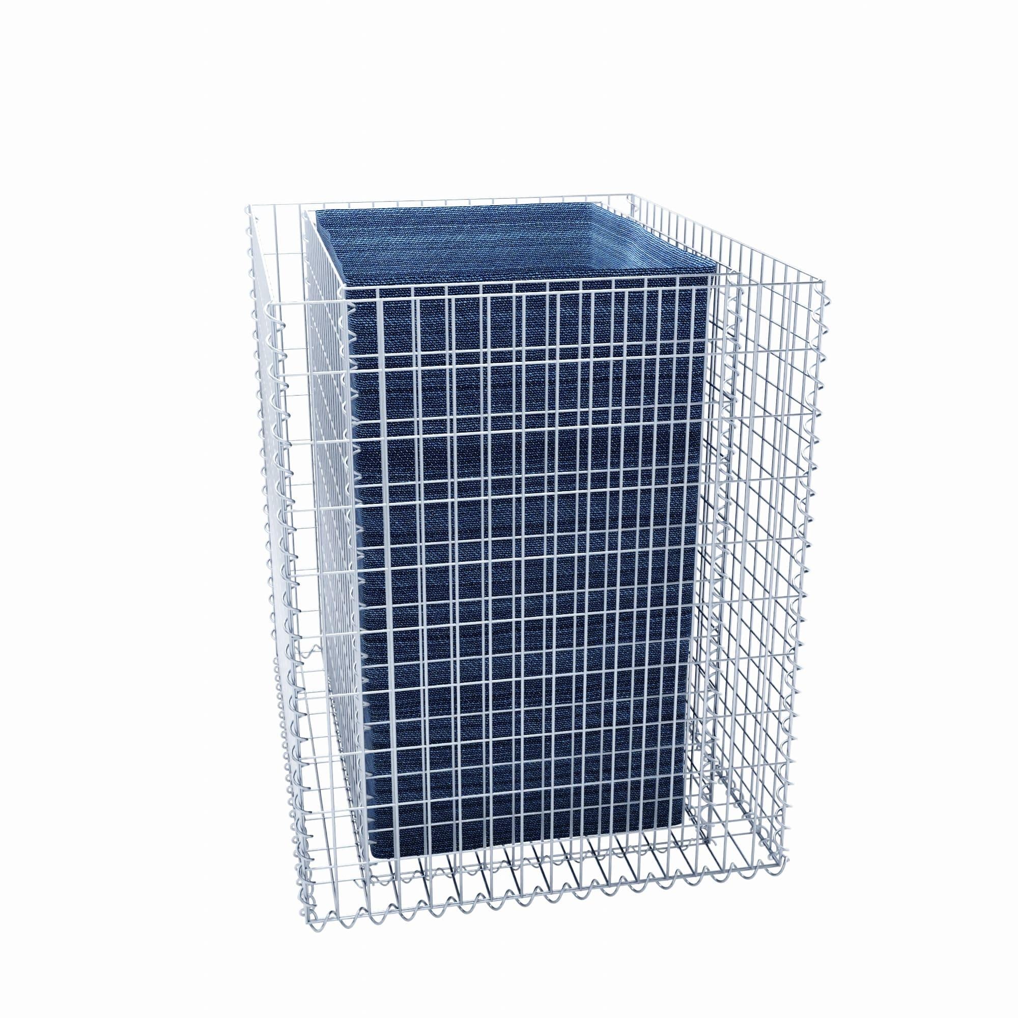 Raised bed square 100 cm x 100 cm x 80 cm (L x H x D), mesh size 5 x 10 cm, wall thickness 10 cm