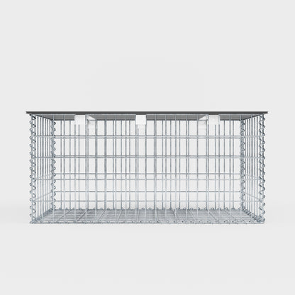 Banc de jardin fourche en spirale 105 x 50 x 50 cm - MW 5 x 10 cm, avec revêtement recyclé en anthracite