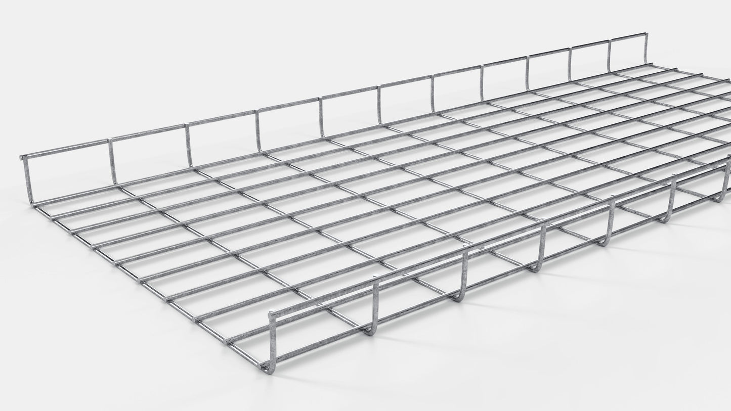 Canal para cables altura 110 cm, profundidad 5 cm, luz de malla 5 x 10 cm