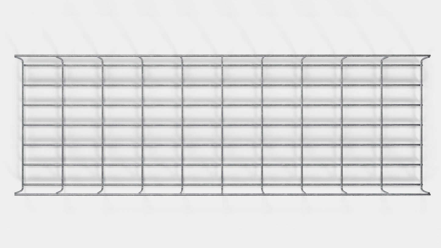 Kabelkanallængde 29 cm, dybde 5 cm, maskestørrelse 5 x 10 cm 