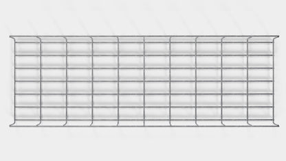 Kabelkanallængde 29 cm, dybde 5 cm, maskestørrelse 5 x 10 cm 