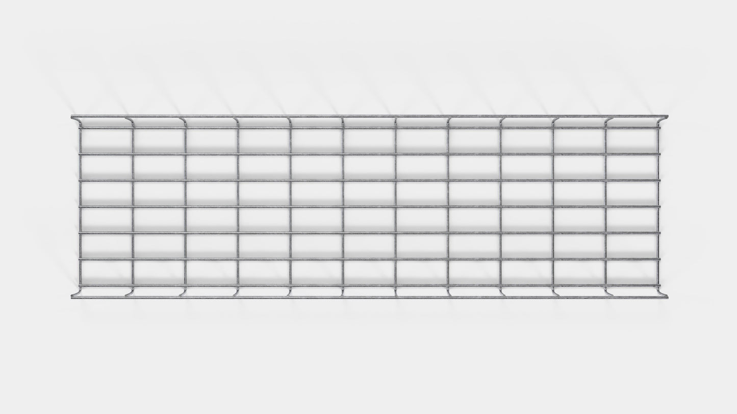 Enrejado Altura 110 cm, profundidad 5 cm, luz de malla 5 x 10 cm