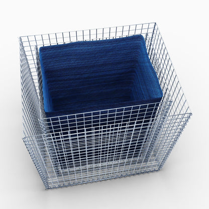 Raised bed square 100 cm x 80 cm x 100 cm (L x H x D), mesh size 5 x 5 cm, wall thickness 10 cm