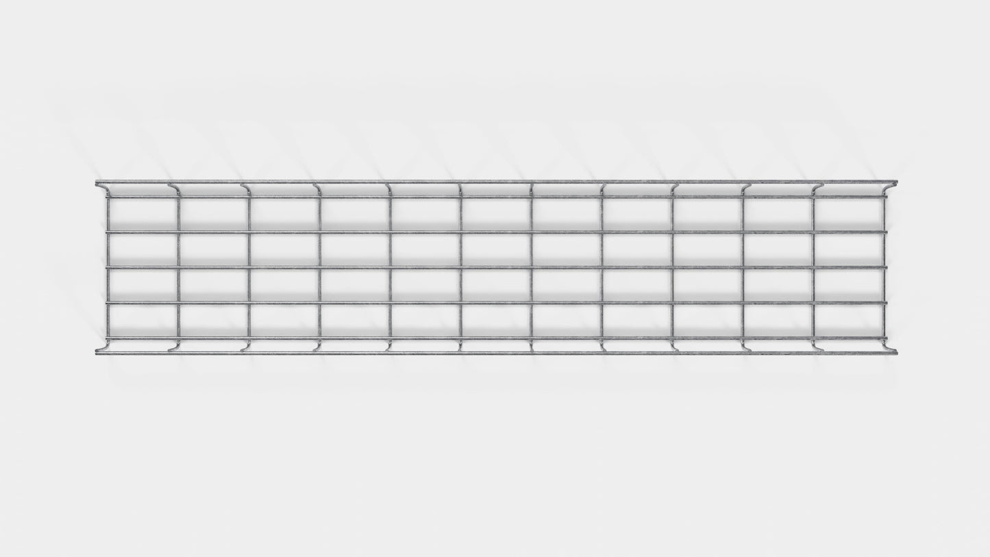 Enrejado Altura 110 cm, profundidad 5 cm, luz de malla 5 x 10 cm