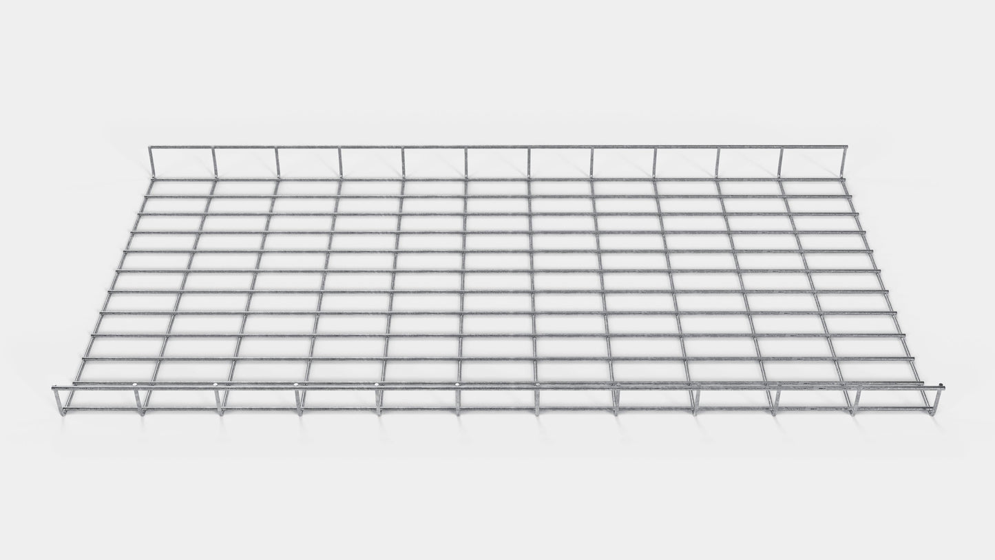 Canal para cables altura 110 cm, profundidad 5 cm, luz de malla 5 x 10 cm