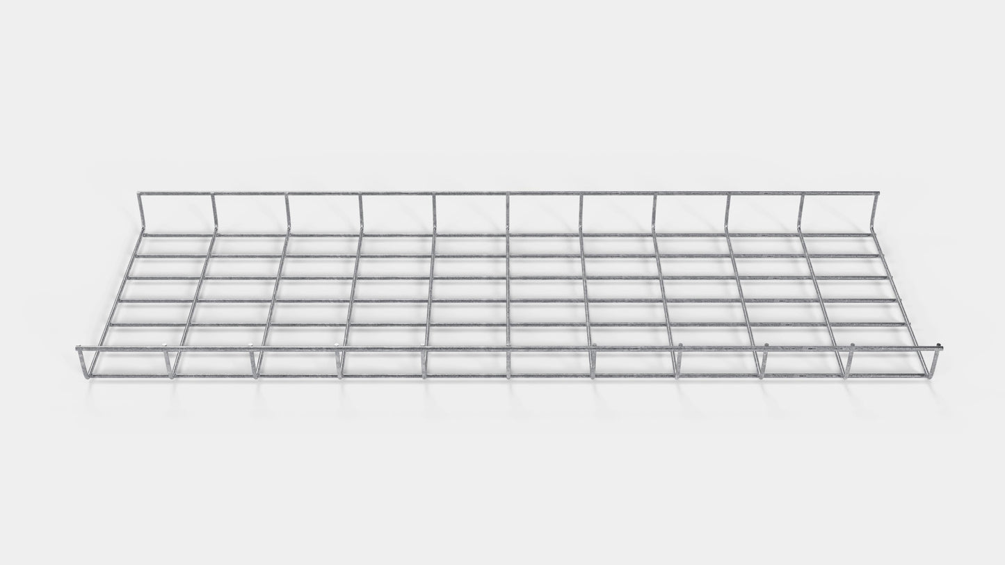 Kabelkanallængde 29 cm, dybde 5 cm, maskestørrelse 5 x 10 cm 