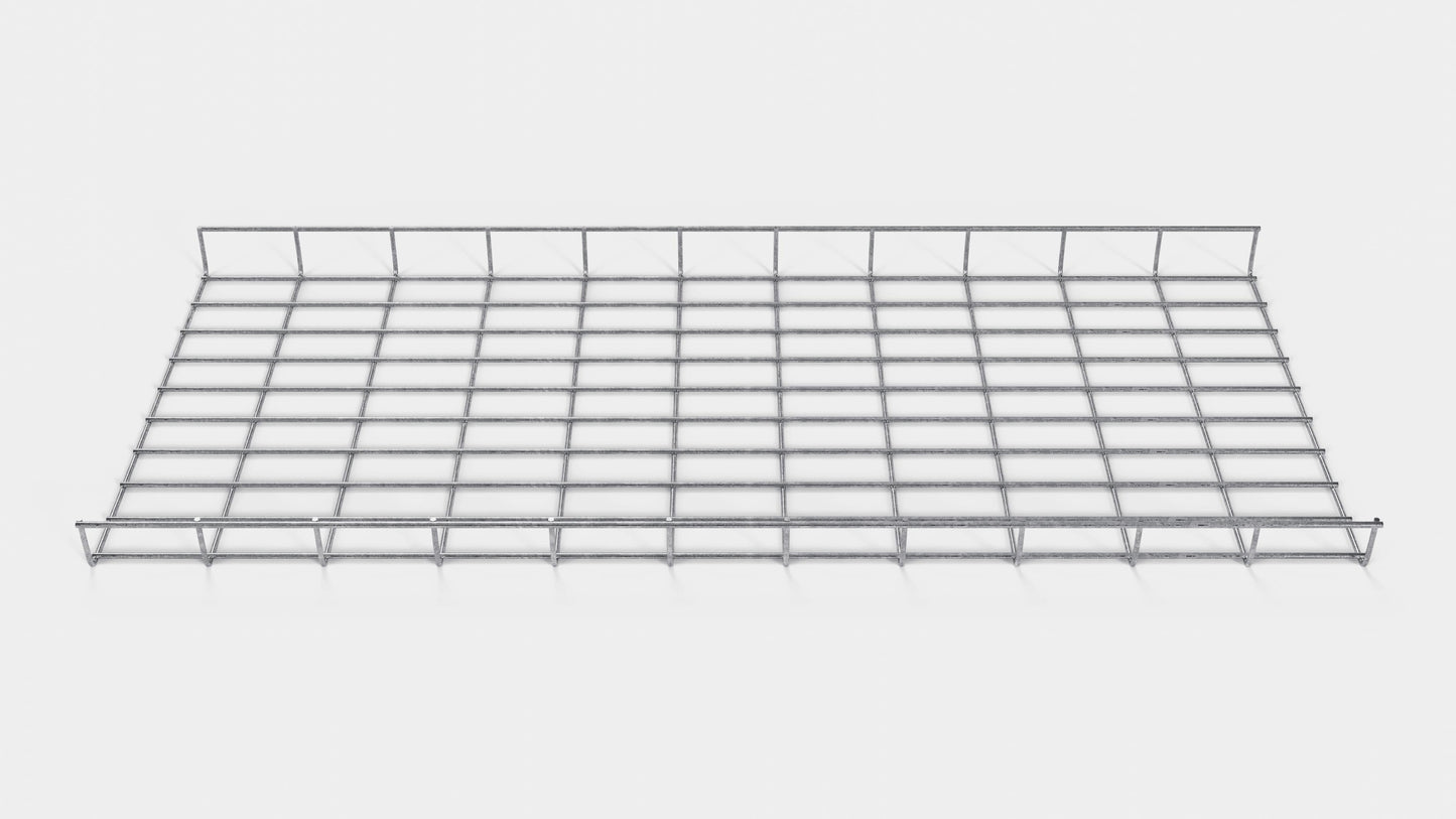 Canal para cables altura 110 cm, profundidad 5 cm, luz de malla 5 x 10 cm