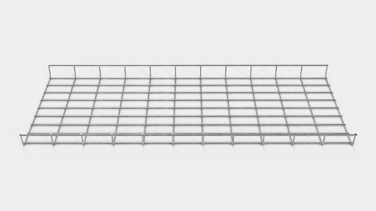 Canal para cables altura 110 cm, profundidad 5 cm, luz de malla 5 x 10 cm