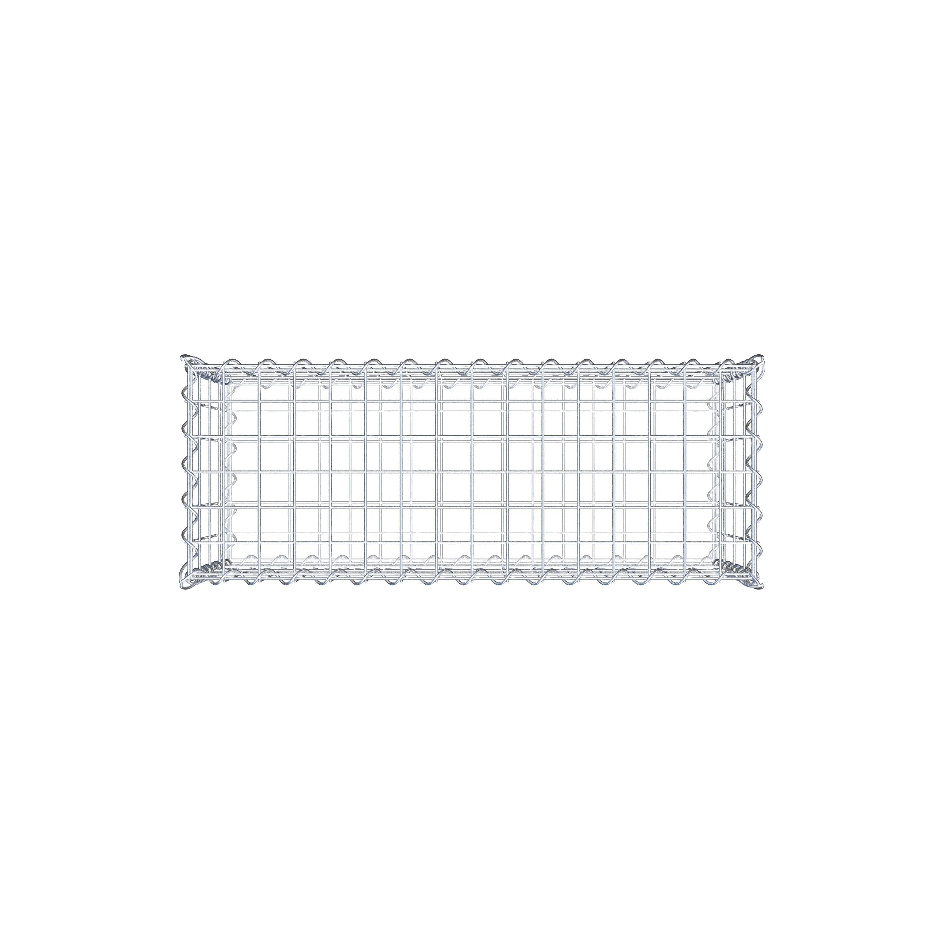 Gabion 80 cm x 40 cm x 30 cm (L x H x D), maskstorlek 5 cm x 10 cm, spiral