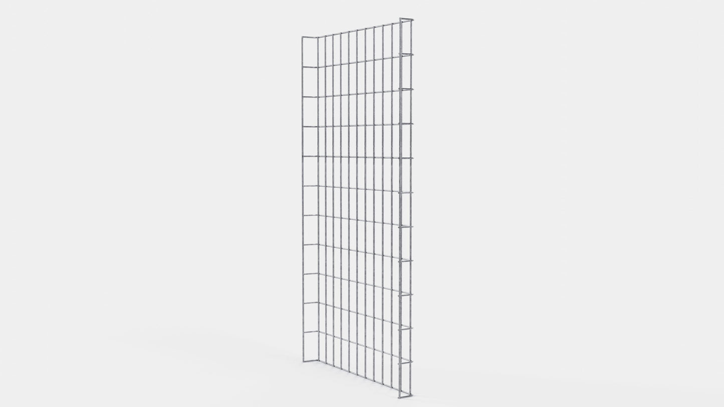 Canal para cables altura 110 cm, profundidad 5 cm, luz de malla 5 x 10 cm