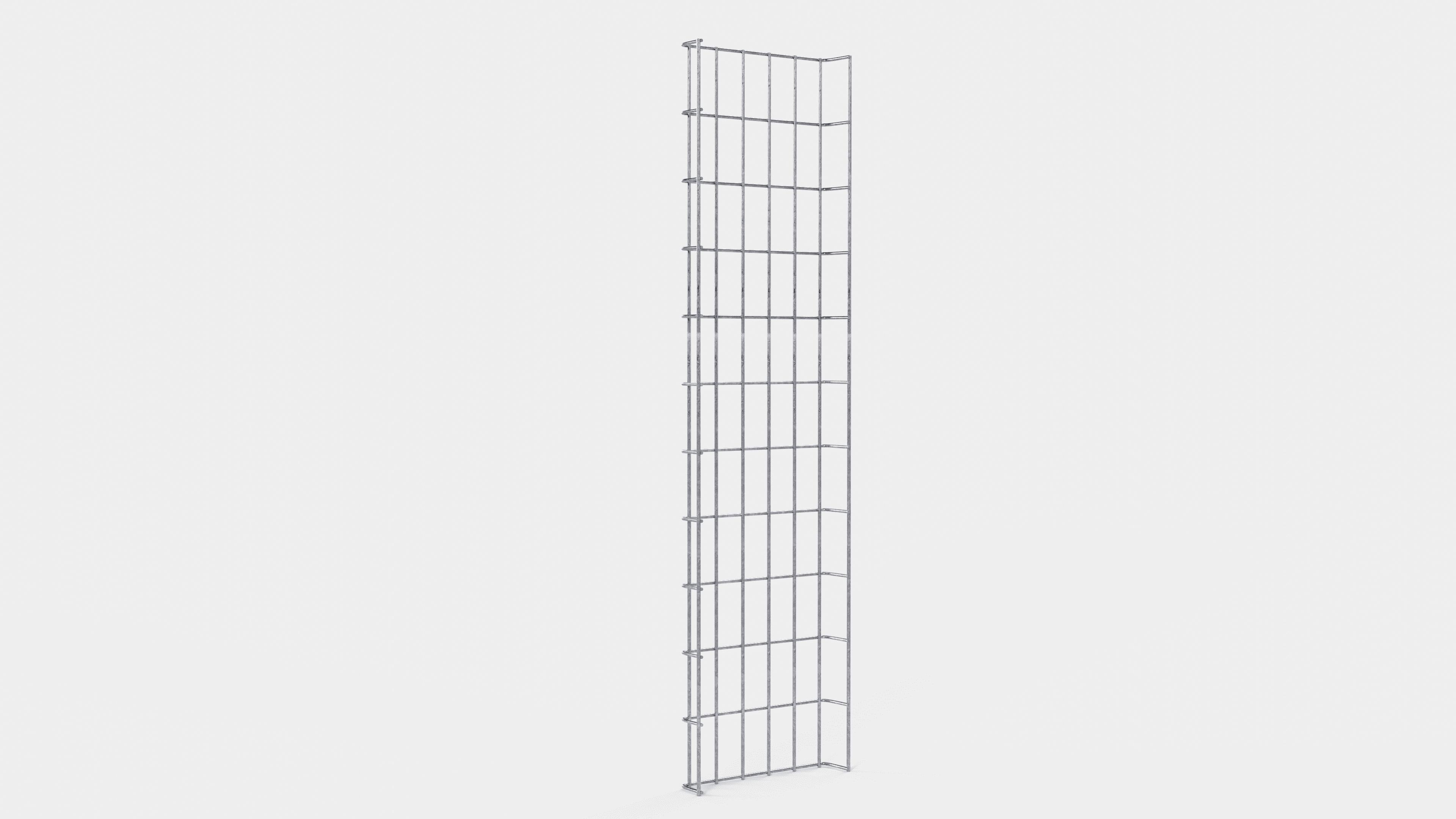 Trellis højde 110 cm, dybde 5 cm, maskestørrelse 5 x 10 cm