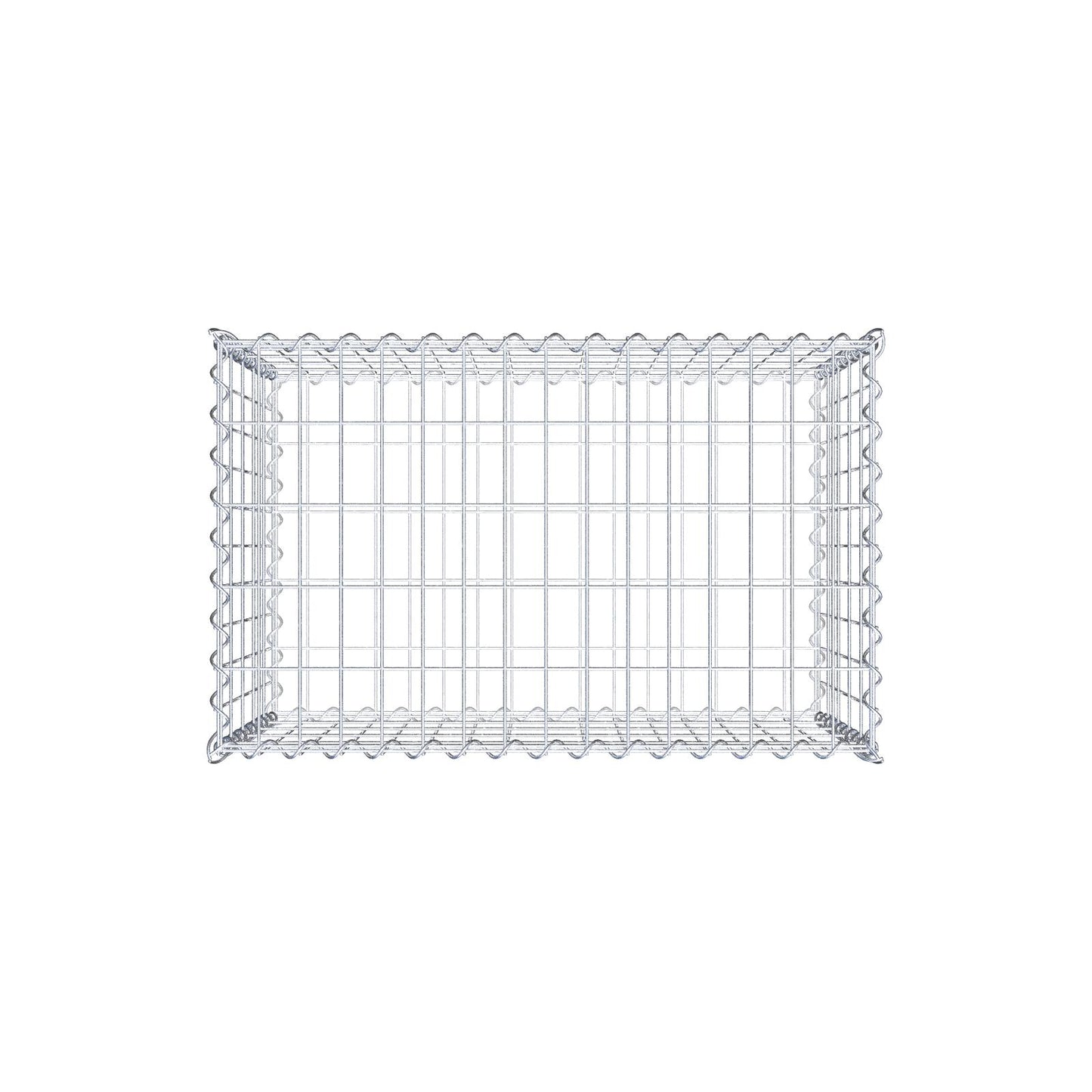 Gabbione 80 cm x 50 cm x 50 cm (L x H x P), maglia 5 cm x 10 cm, spirale