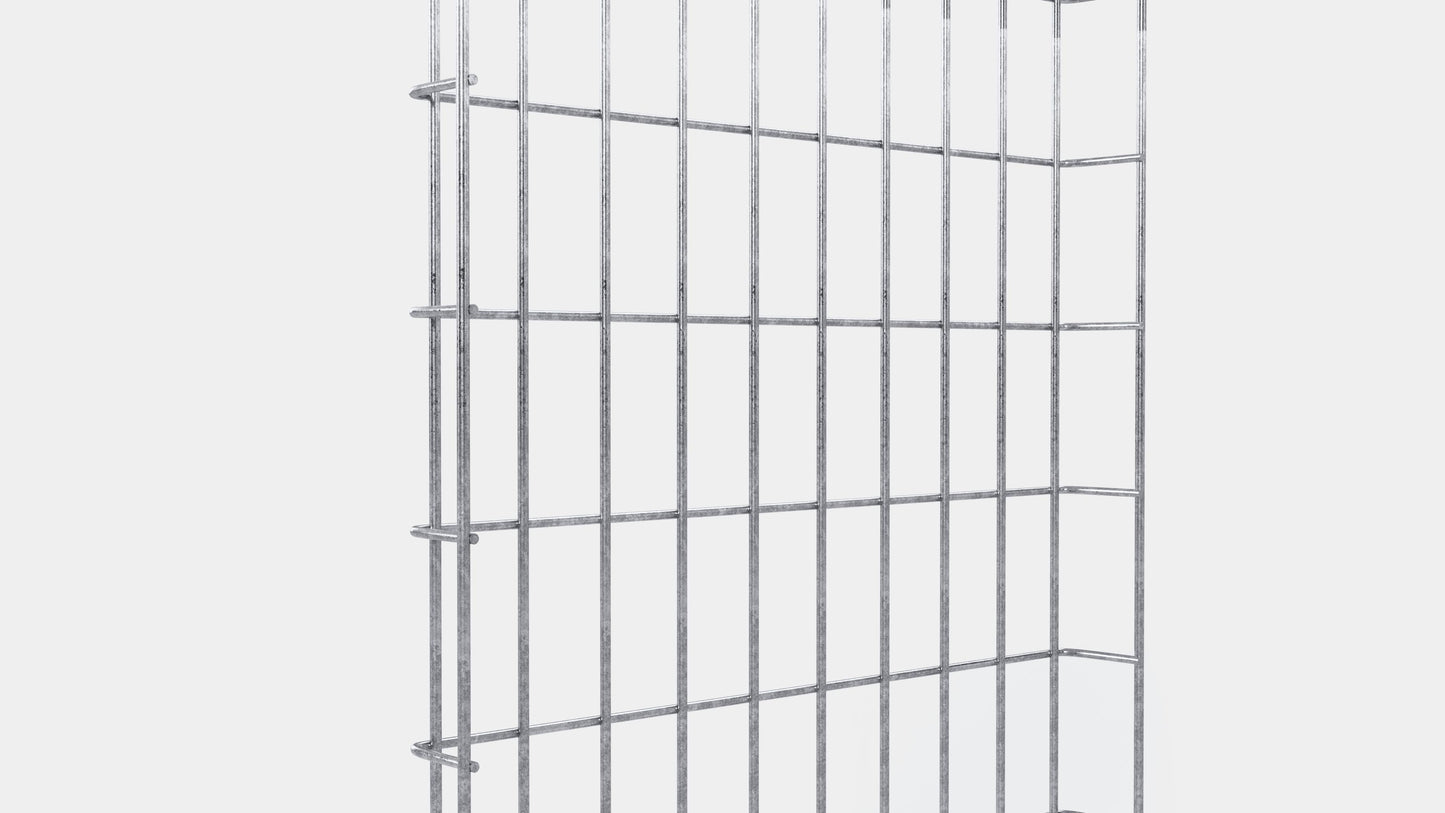 Enrejado Altura 110 cm, profundidad 5 cm, luz de malla 5 x 10 cm