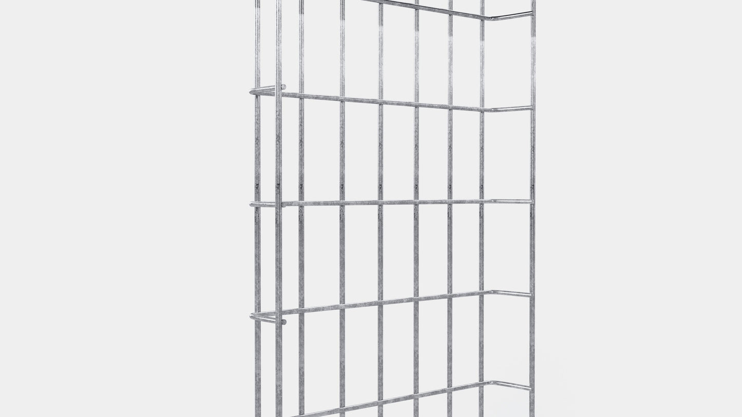 Kabelkanallængde 29 cm, dybde 5 cm, maskestørrelse 5 x 10 cm 