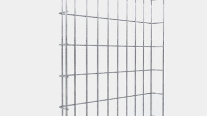 Canal para cables altura 110 cm, profundidad 5 cm, luz de malla 5 x 10 cm