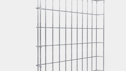 Canal para cables altura 110 cm, profundidad 5 cm, luz de malla 5 x 10 cm