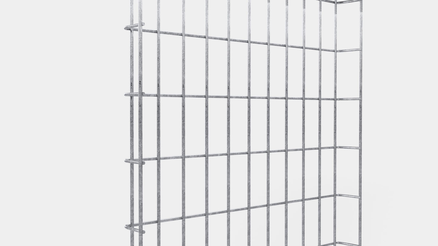 Enrejado Altura 110 cm, profundidad 5 cm, luz de malla 5 x 10 cm