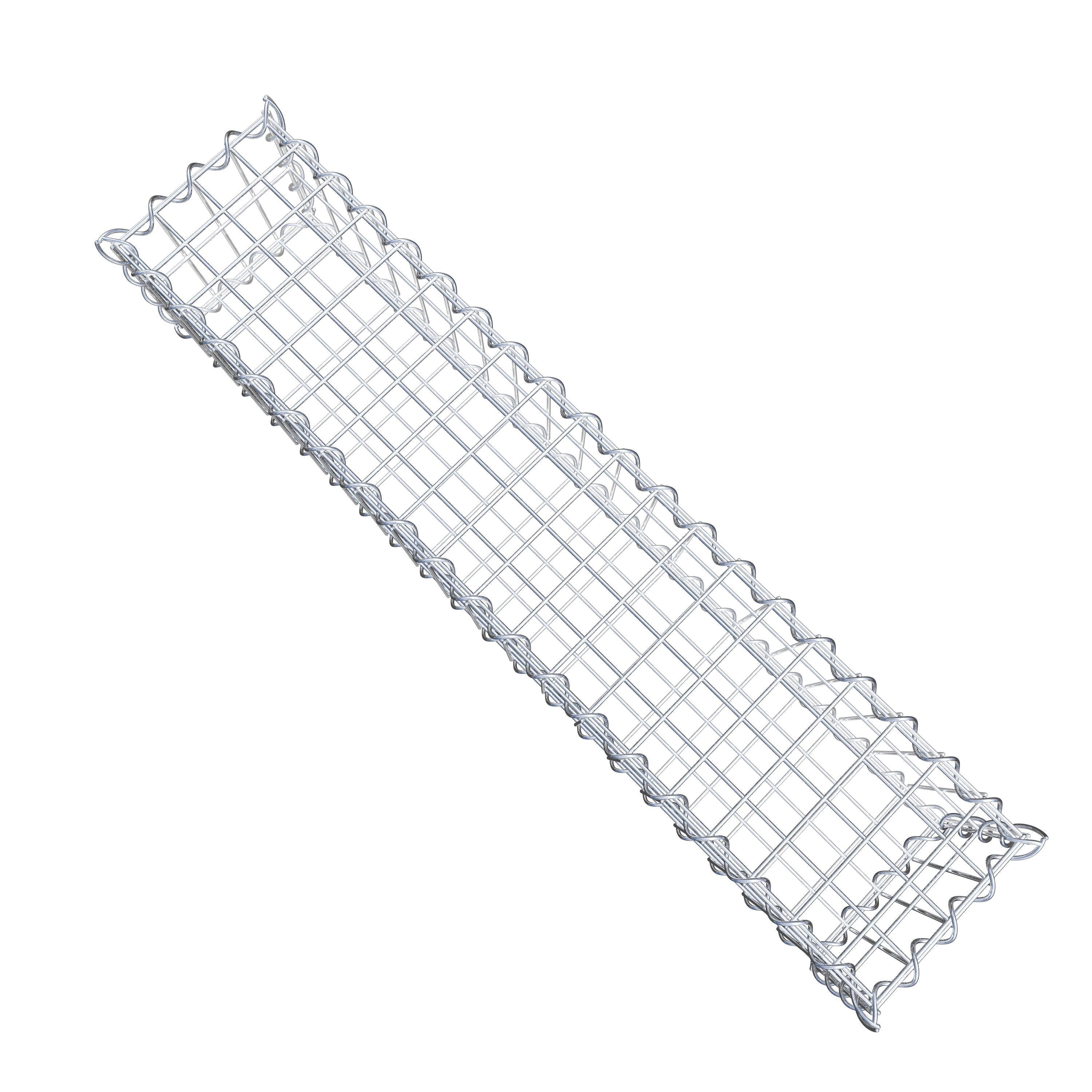 Schanskorf 100 cm x 20 cm x 20 cm (L x H x D), maaswijdte 5 cm x 10 cm, spiraalvormig