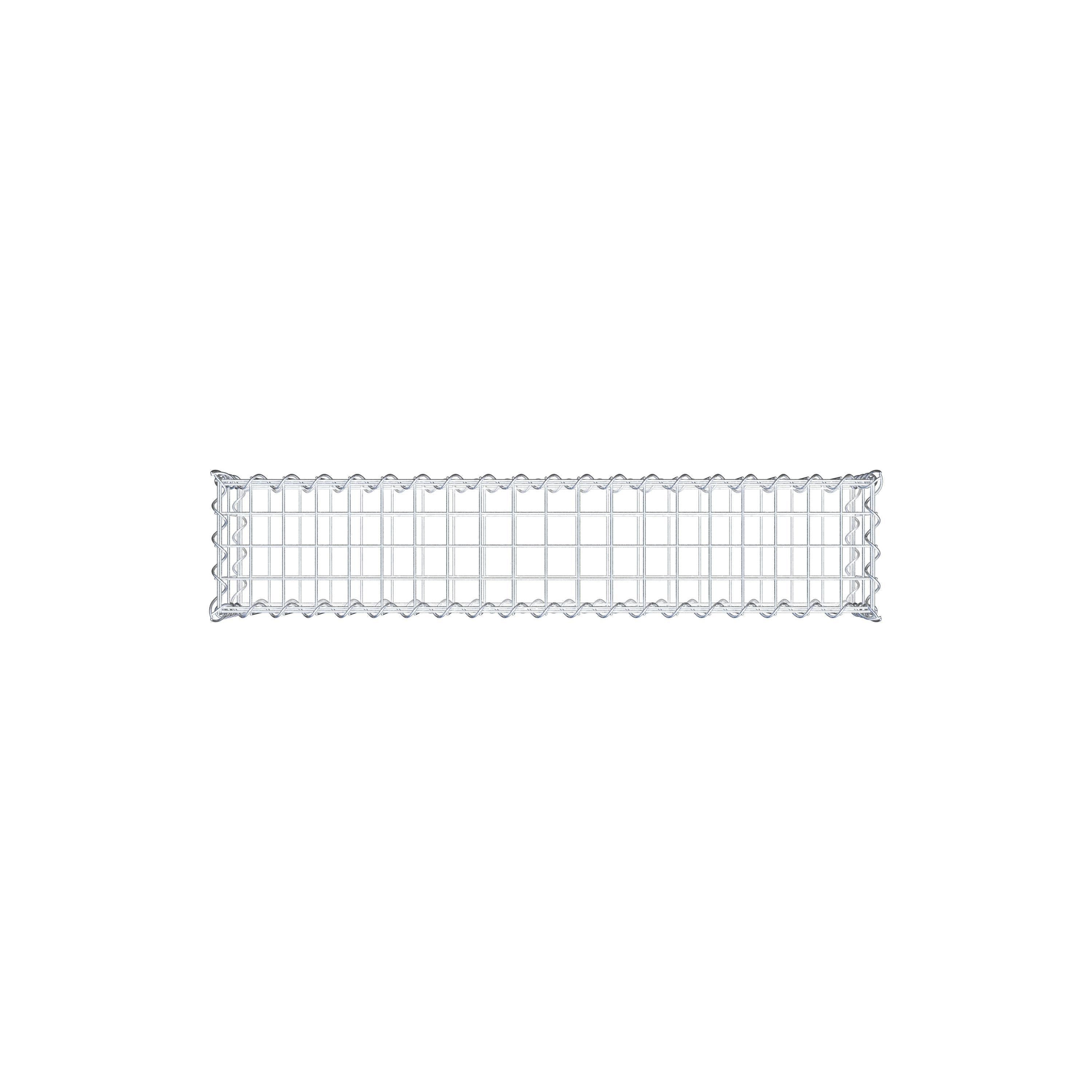 Schanskorf 100 cm x 20 cm x 20 cm (L x H x D), maaswijdte 5 cm x 10 cm, spiraalvormig