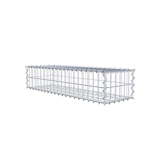 Gabione 100 cm x 20 cm x 30 cm (L x H x T), Maschenweite 5 cm x 10 cm, Spirale