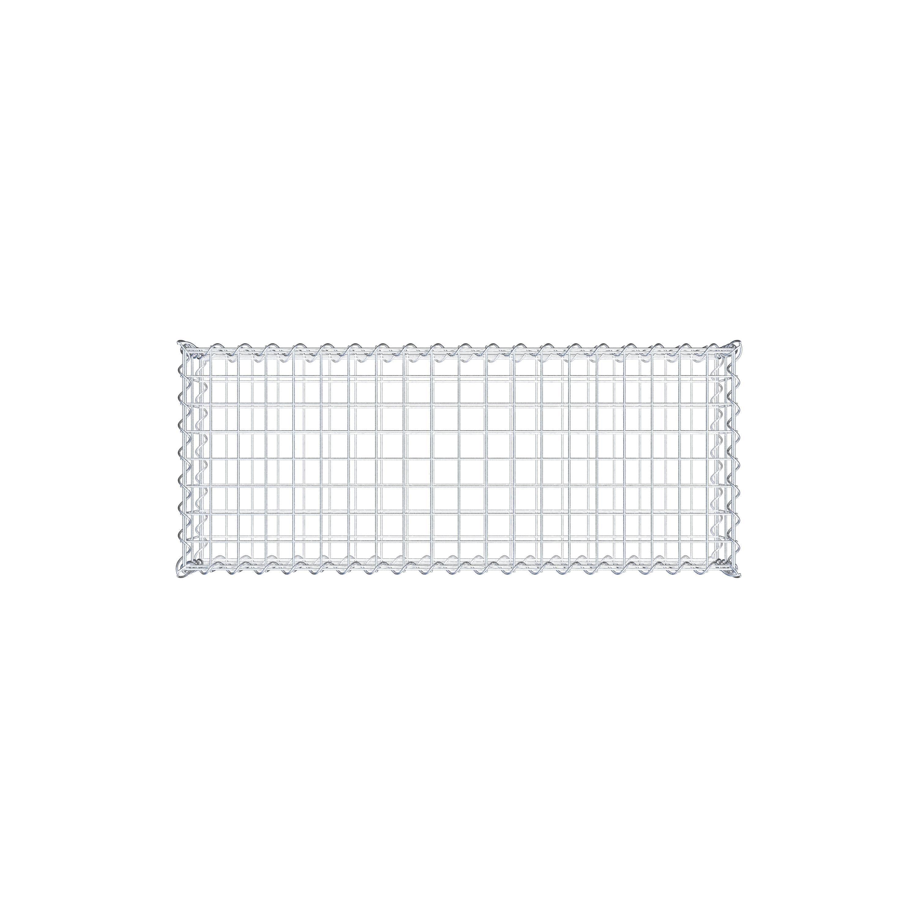 Gabion 100 cm x 20 cm x 40 cm (L x H x D), mesh size 5 cm x 10 cm, spiral