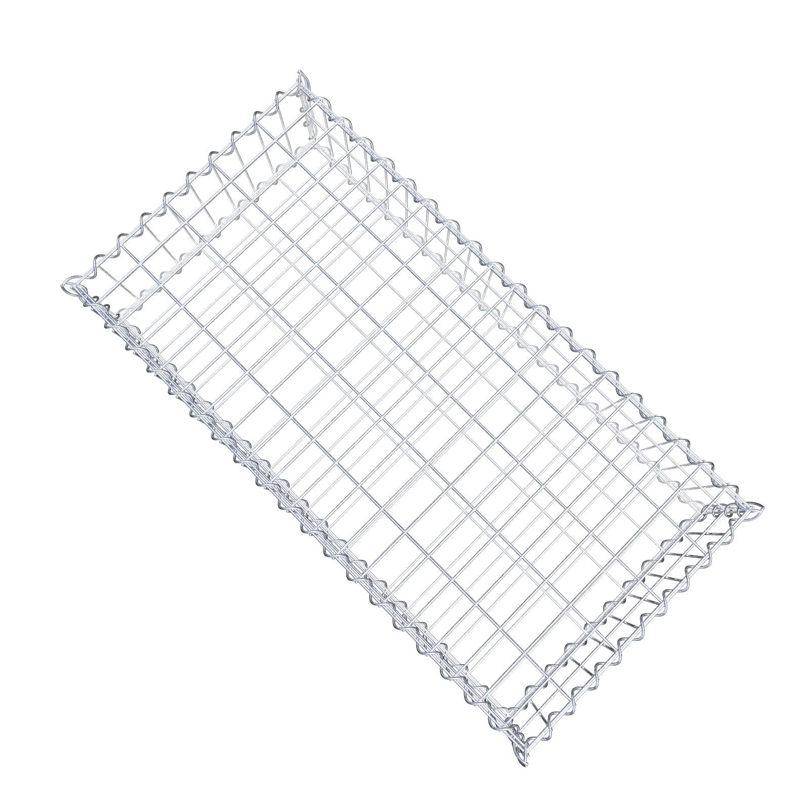 Gabbione 100 cm x 20 cm x 50 cm (L x H x P), maglia 5 cm x 10 cm, spirale