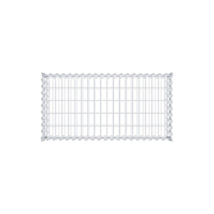 Gabion 100 cm x 20 cm x 50 cm (L x H x D), maskestørrelse 5 cm x 10 cm, spiral